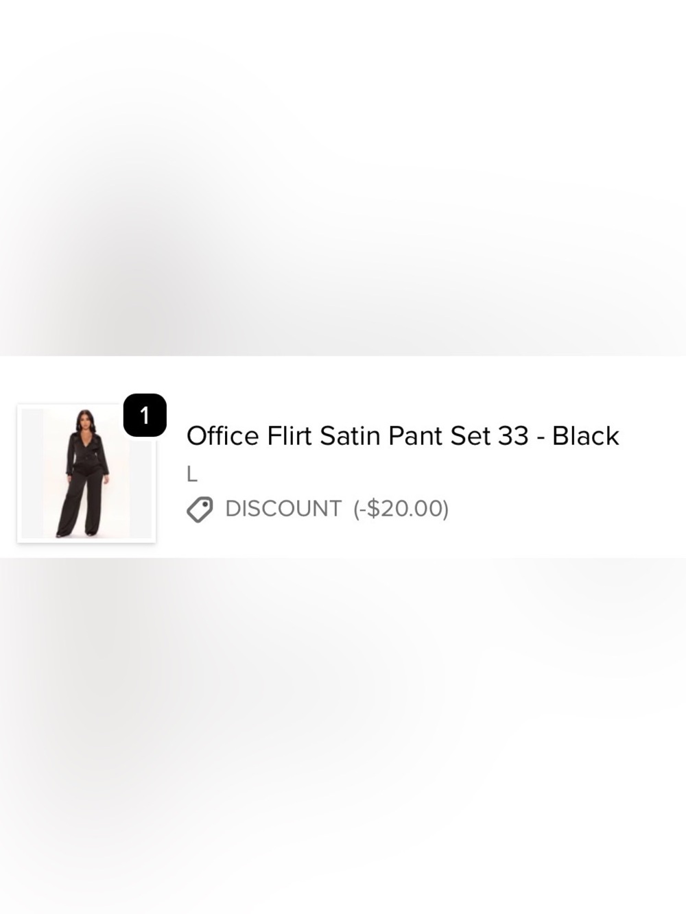 Fashion Nova Office Flirt Satin Wide Leg Pants Set - Black